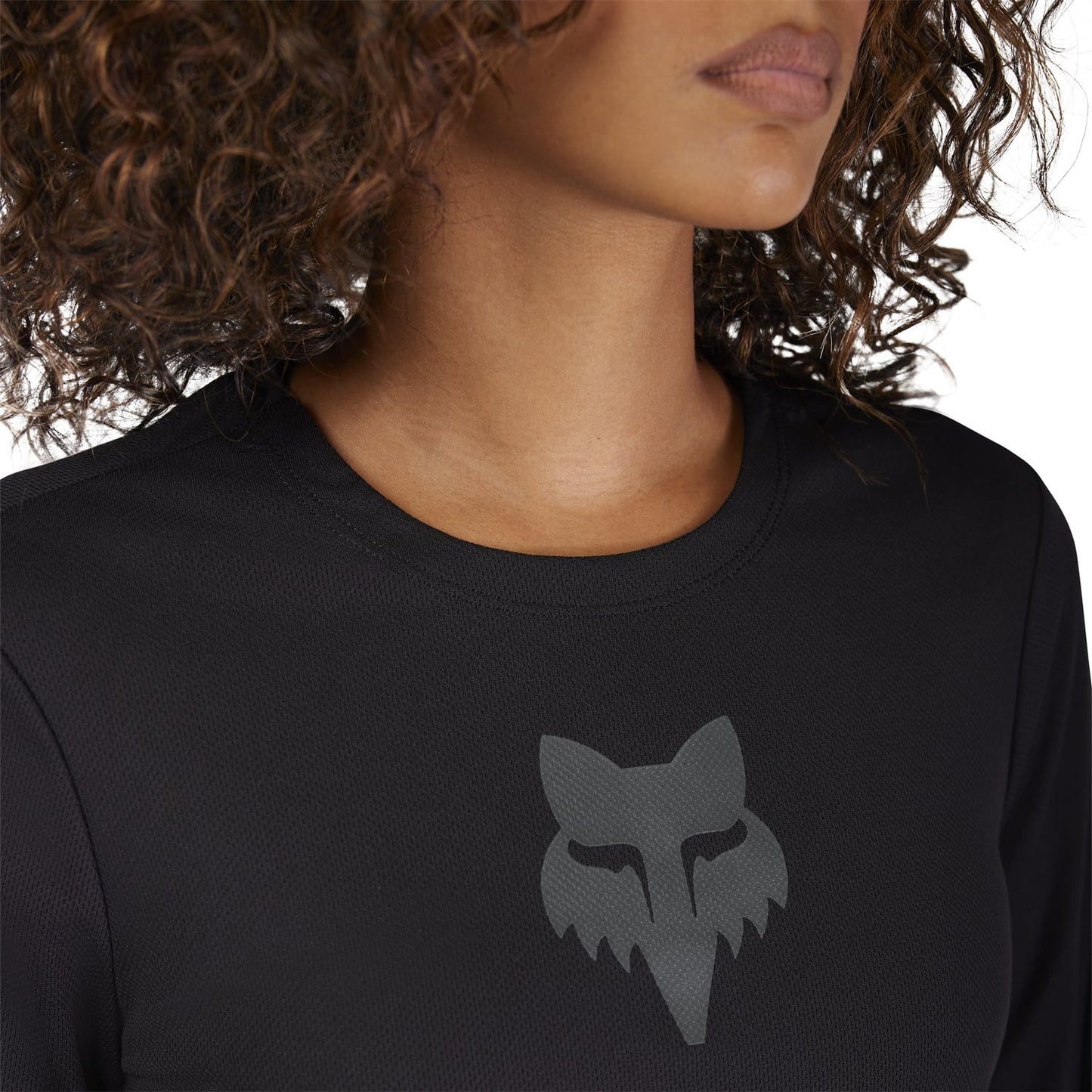 Maillot FOX RANGER HEAD Femme Manches Longues Noir 2025