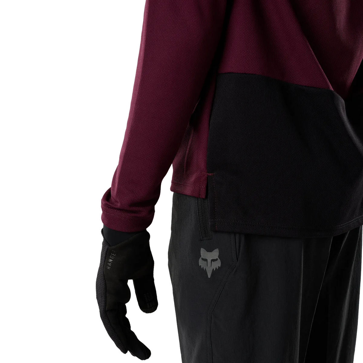 Shirt FOX RANGER FOX HEAD Junior Lange Mouwen Bordeaux