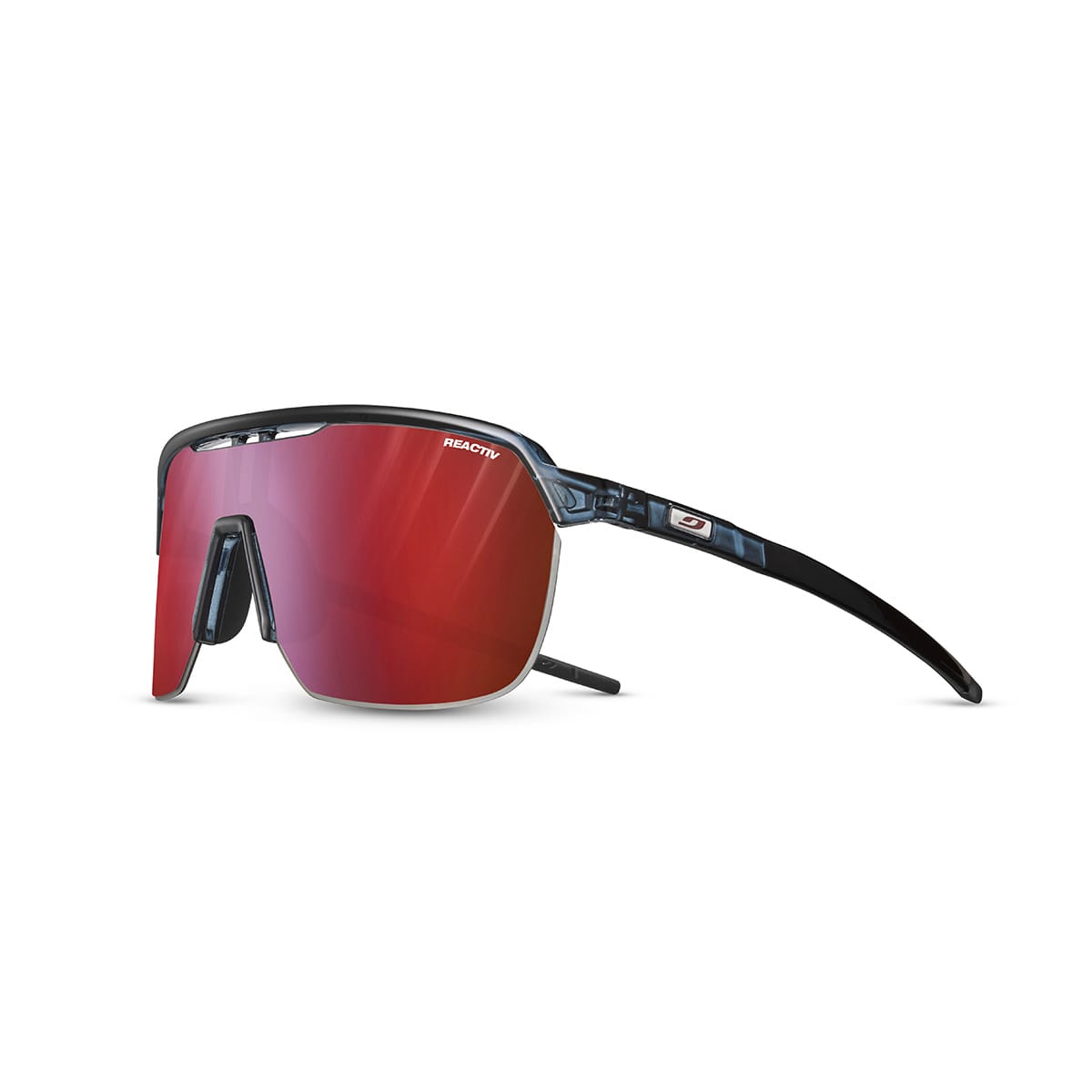 JULBO FREQUENCY Transparant Blauw/Zwart Reactiv Fototroop met hoog contrast