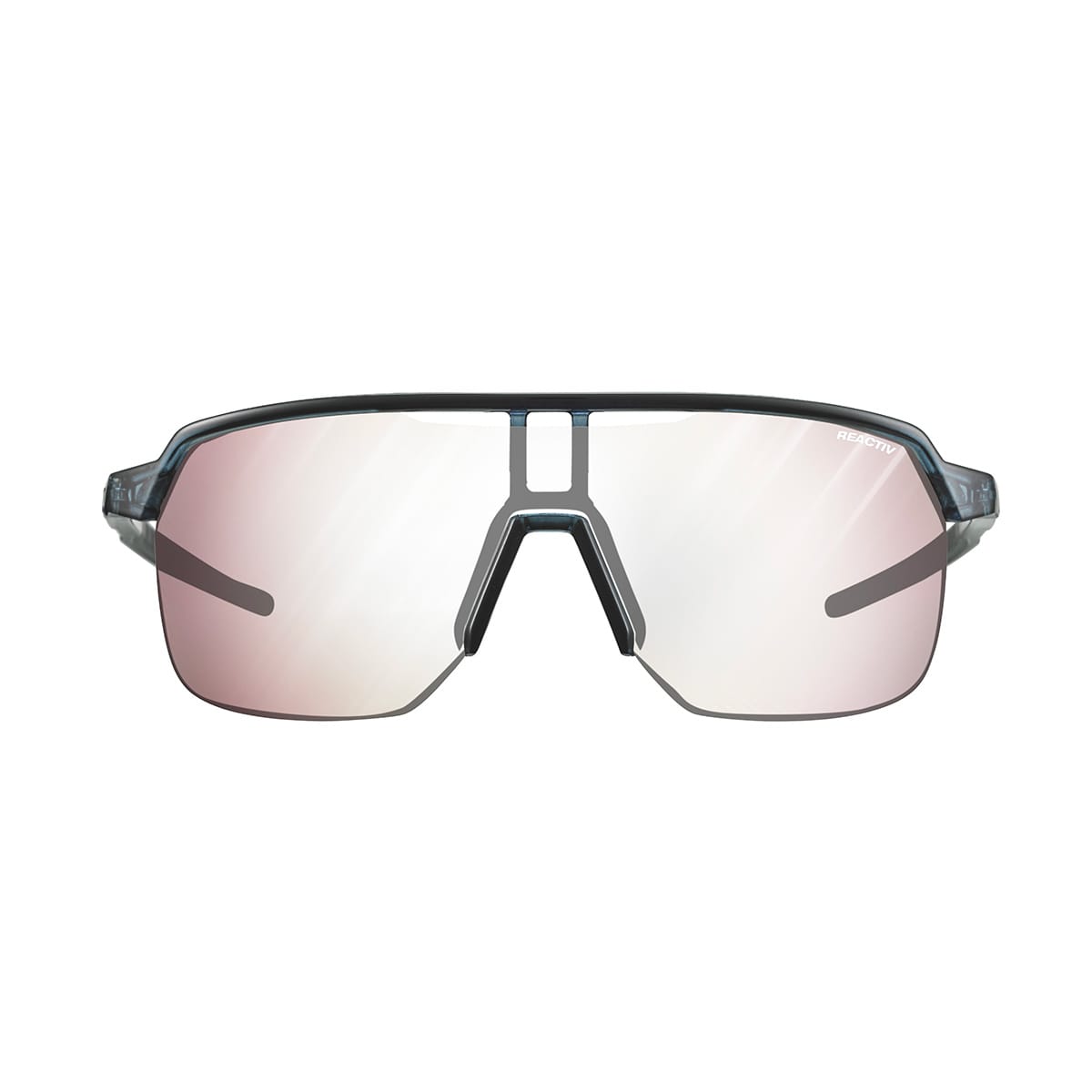 JULBO FREQUENCY Transparant Blauw/Zwart Reactiv Fototroop met hoog contrast