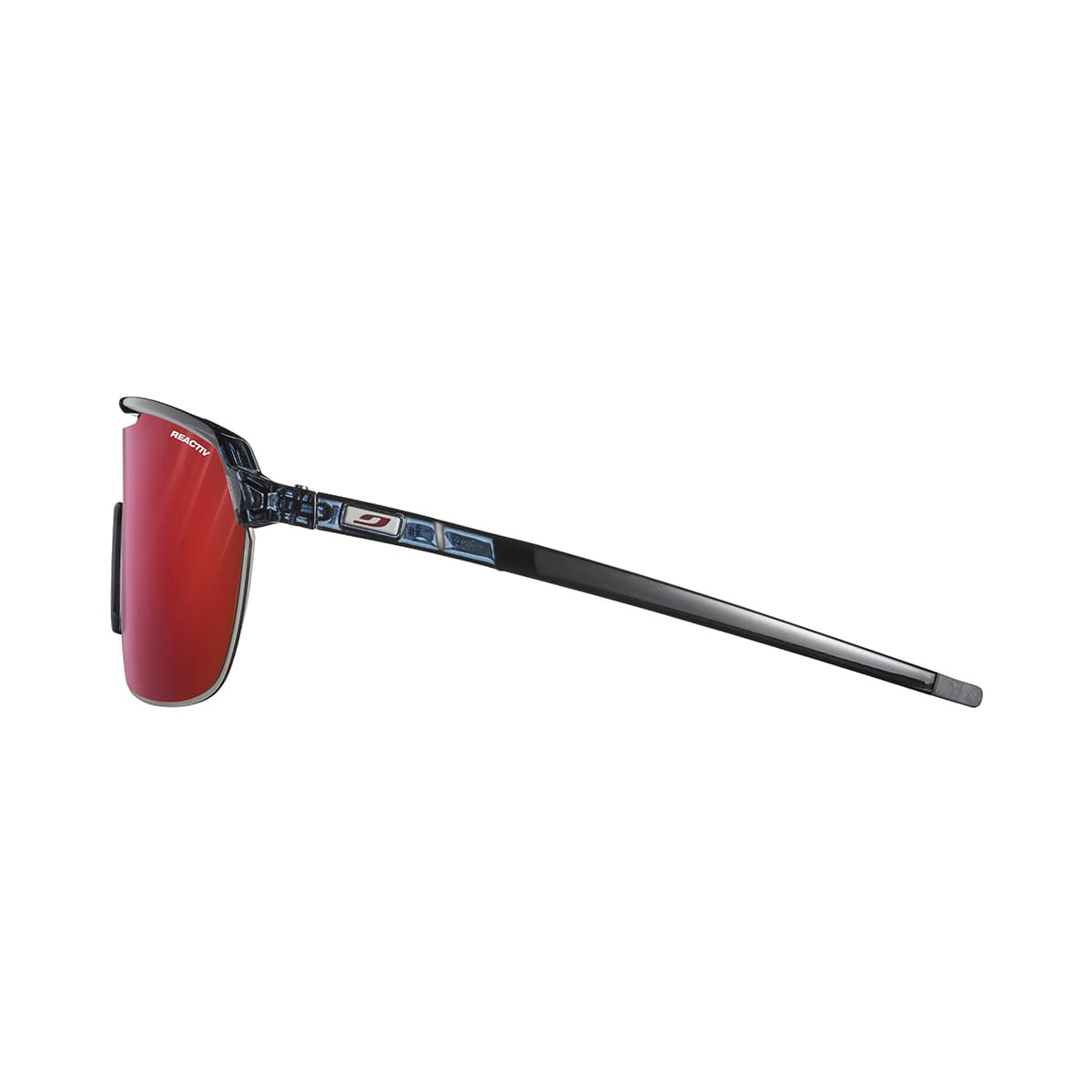 JULBO FREQUENCY Transparant Blauw/Zwart Reactiv Fototroop met hoog contrast
