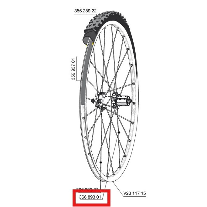 SET 12 ACHTERSPAKEN MAVIC CROSSROC/CROSSRIDE UST/CROSSMAX ELITE/XA ELITE 27,5" ALLROAD ELITE ROUTE+ 650 275MM