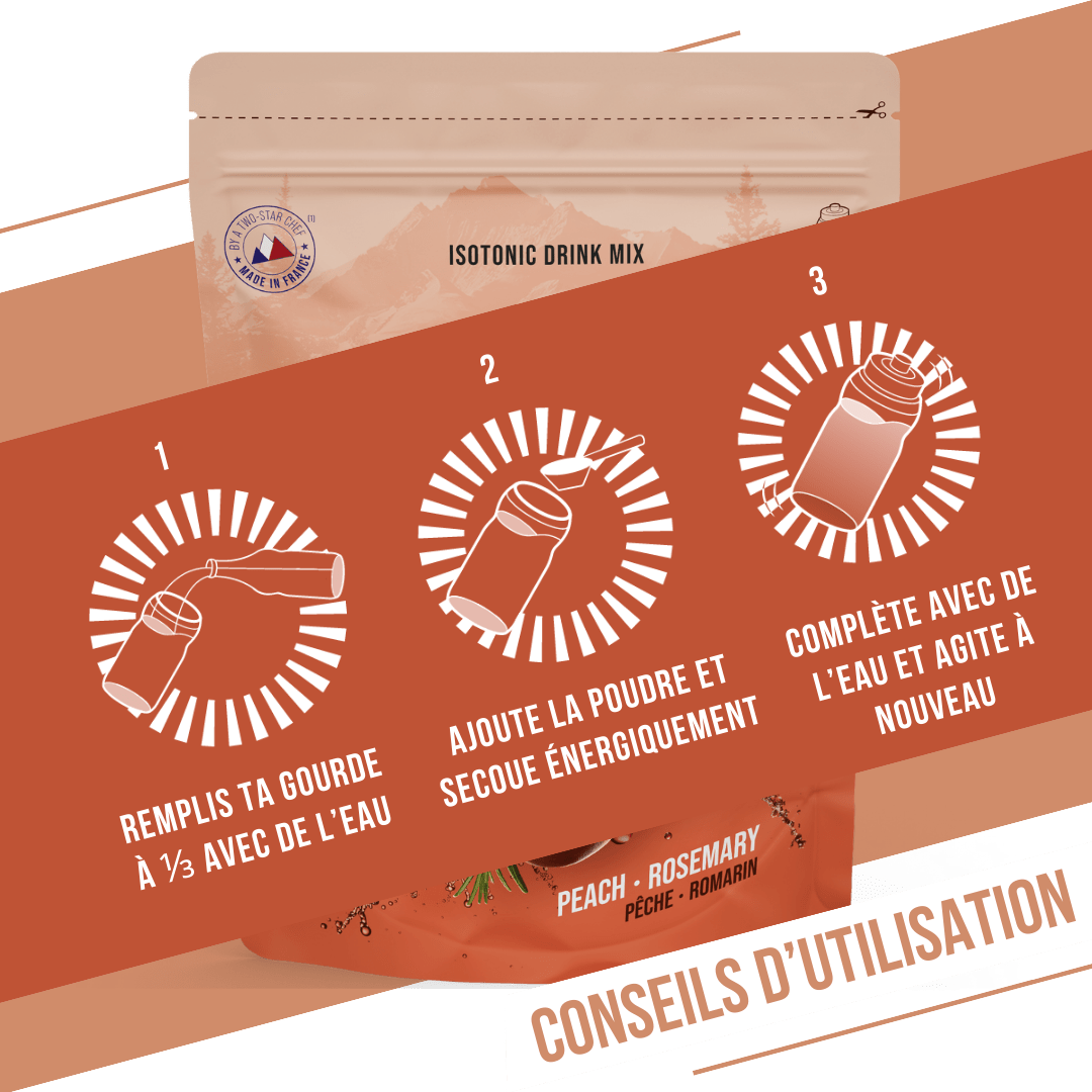 BAOUW ISOTONIC Energiedrank (585g) Perzik Rozemarijn