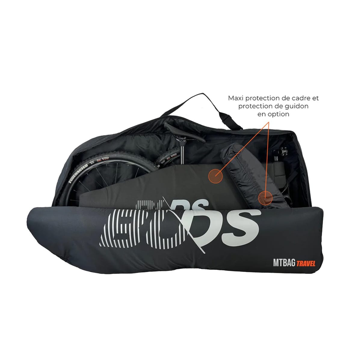 Fietshoes BUDS MTBAG TRAVEL 2025 (Speciaal Vliegtuig) Zwart