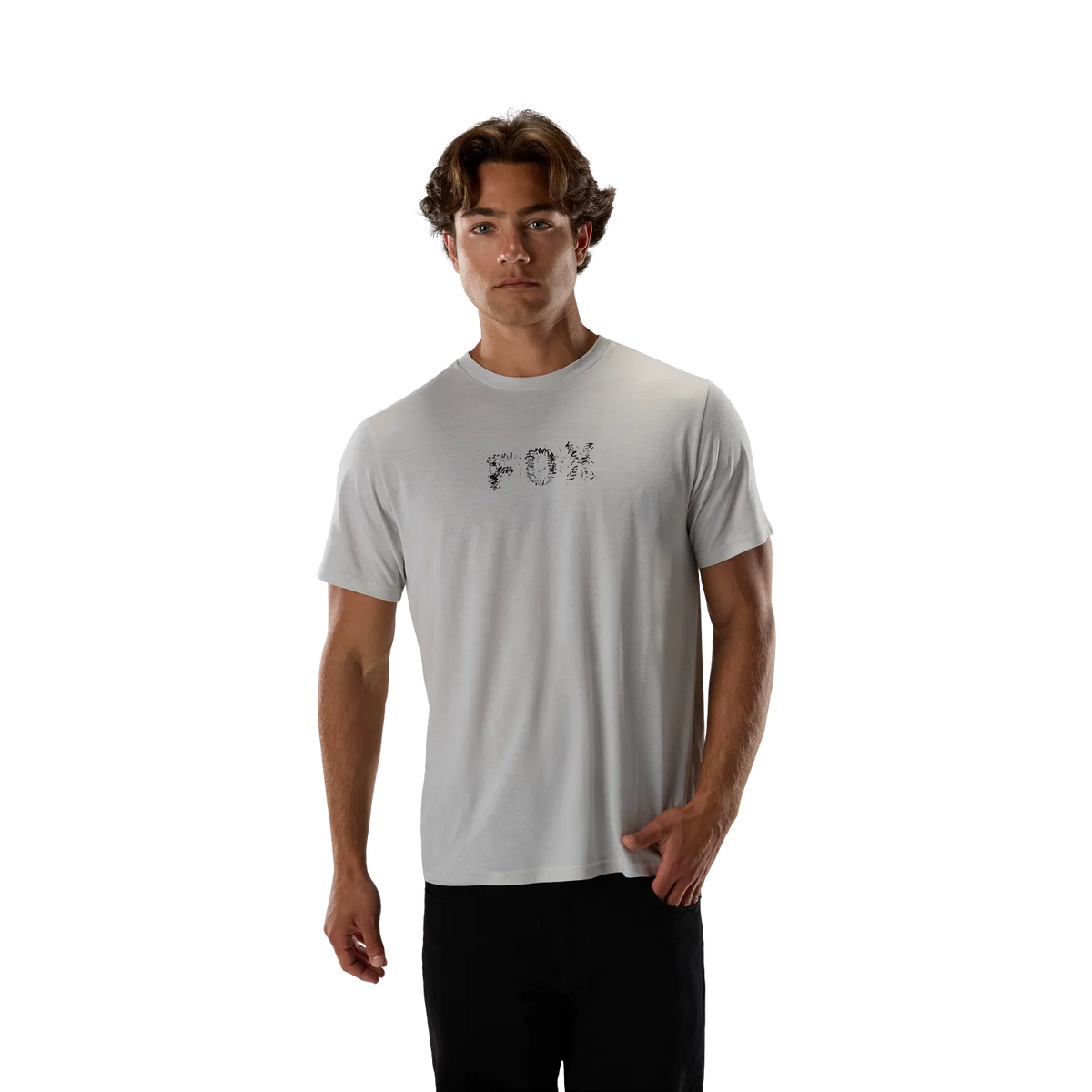 T-Shirt FOX SLOWBURN DRI-RELEASE Korte Mouwen Lichtgrijs