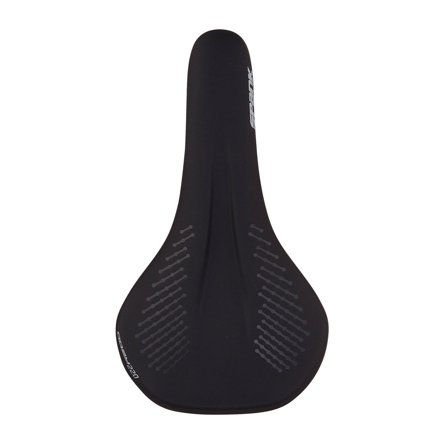 SPANK OOZY 220 144mm Zadel CrN/Ti Rails Grijs
