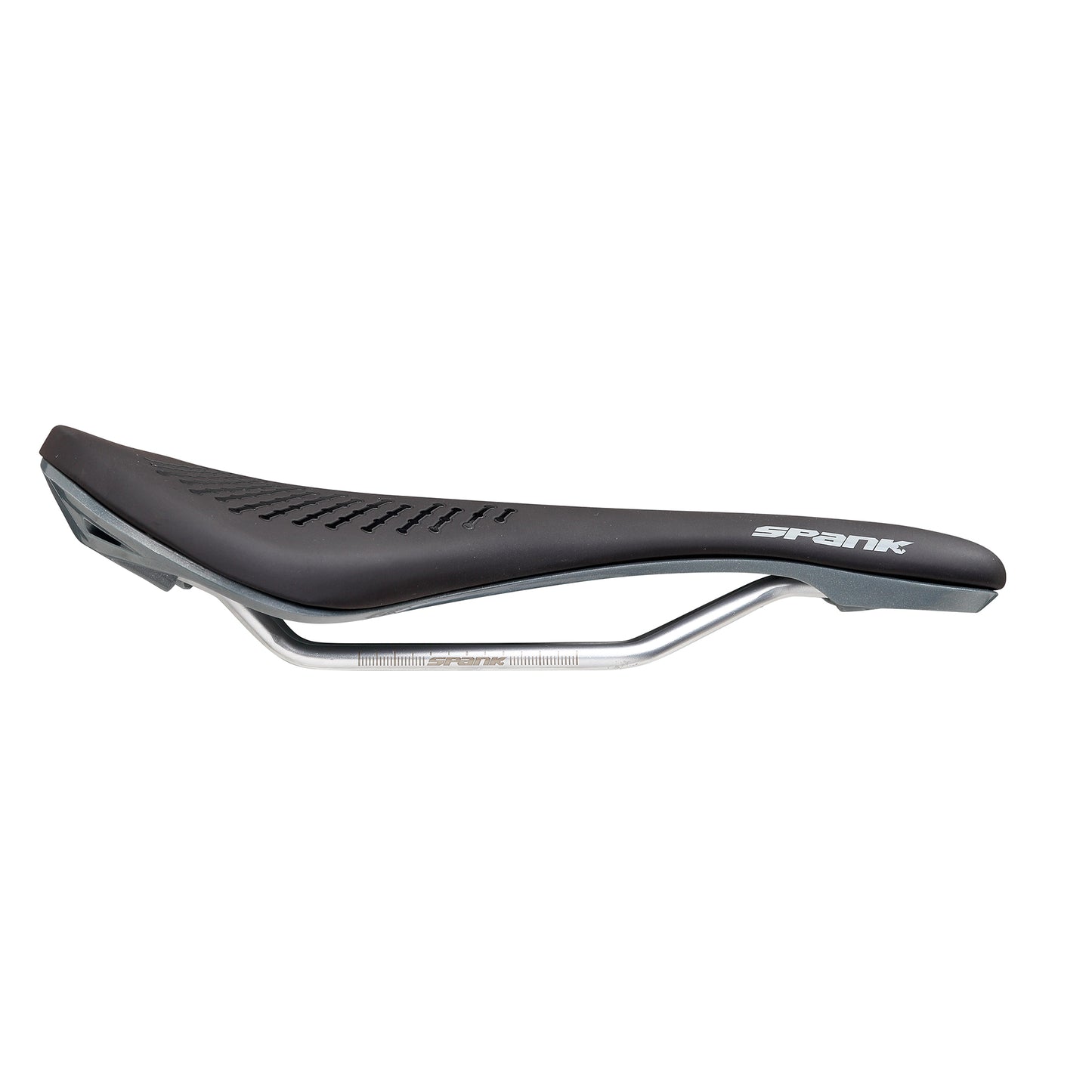 SPANK OOZY 220 144mm Zadel CrN/Ti Rails Grijs