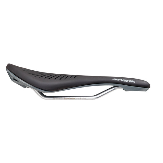 SPANK OOZY 220 144mm Zadel CrN/Ti Rails Grijs