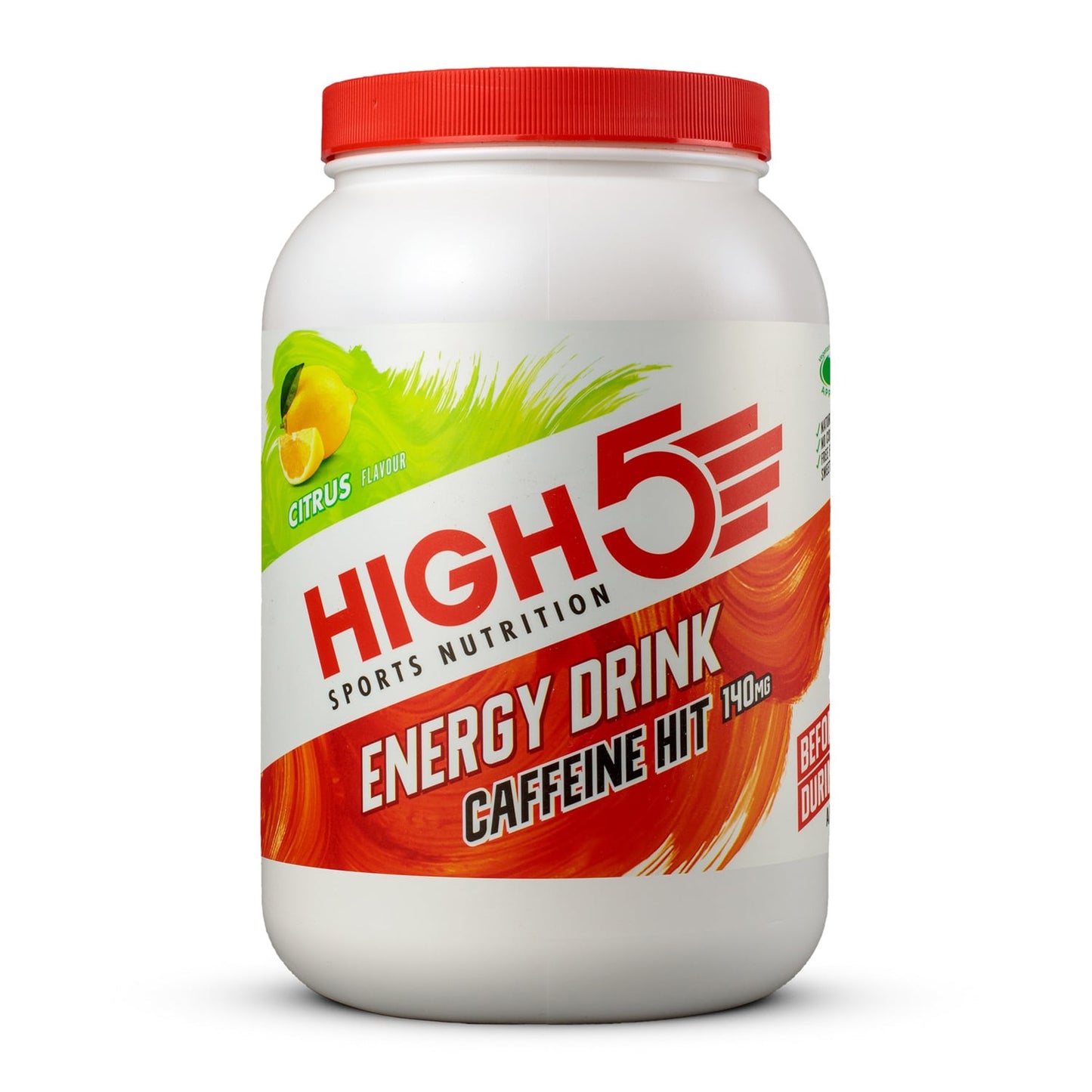 Boisson Énergétique HIGH5 ENERGY DRINK CAFFEINE HIT (1.4kg) Citron