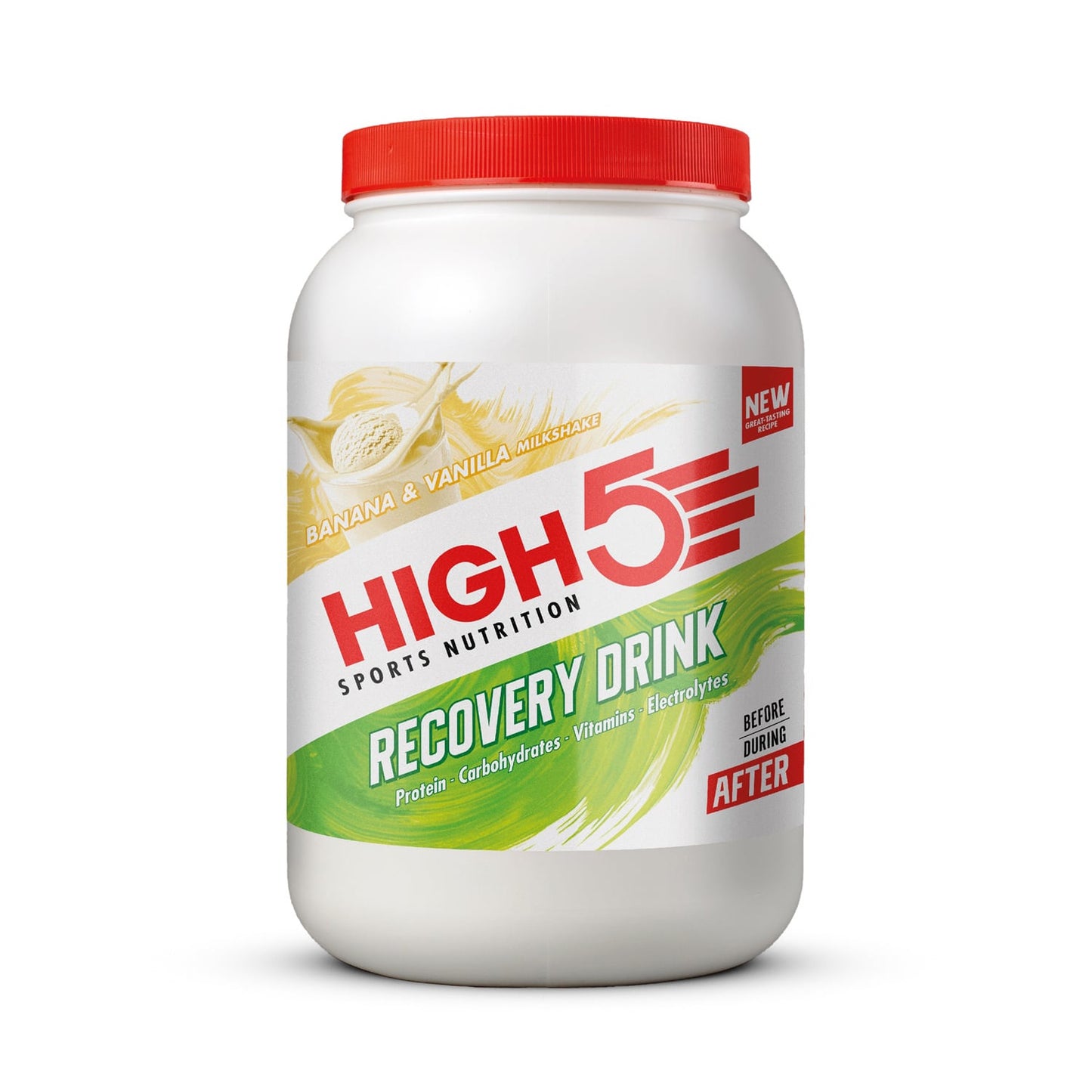 Boisson de Récupération HIGH5 RECOVERY DRINK (1.6kg) Banane Vanille Milkshake