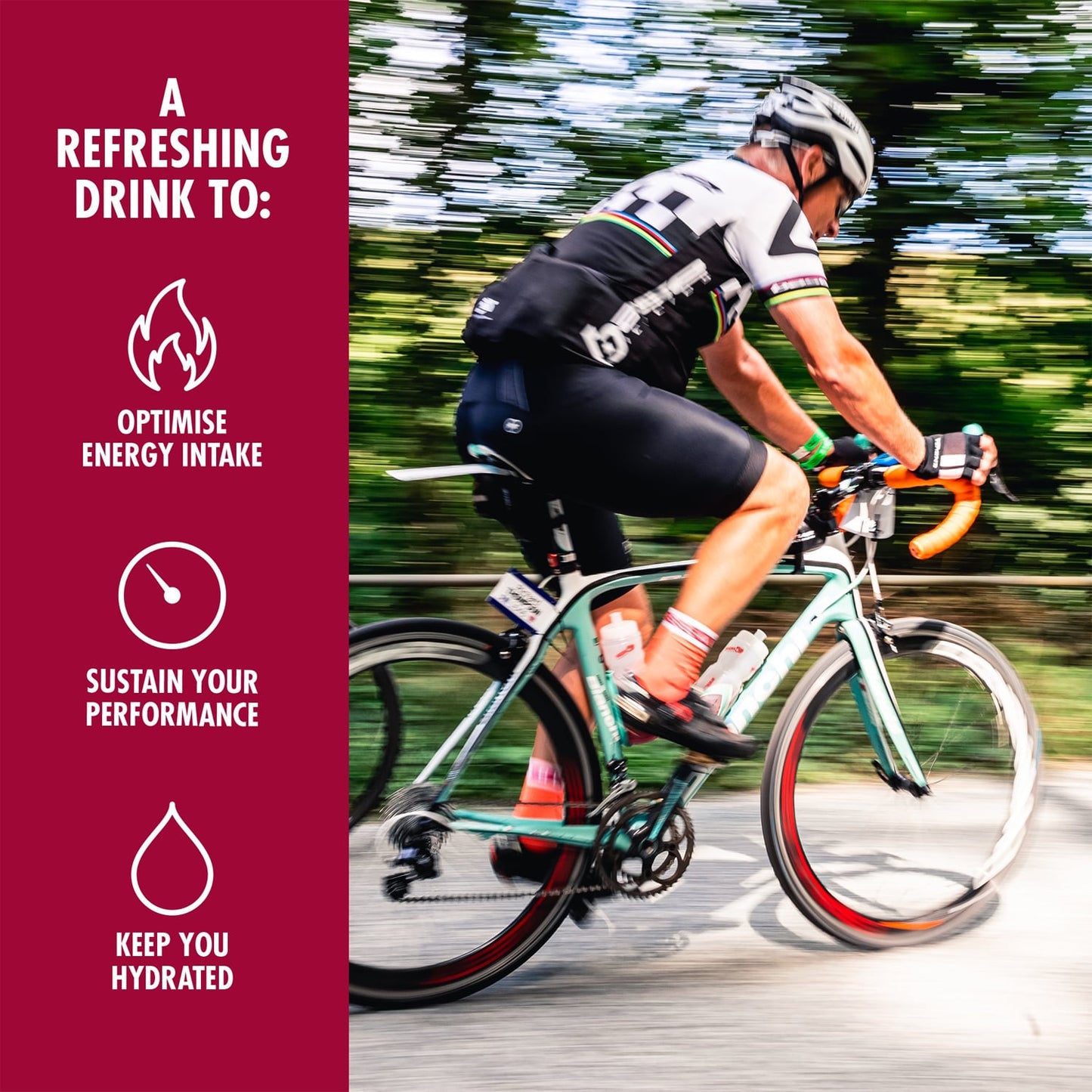 Boisson Énergétique HIGH5 ENERGY DRINK (47g) Fruits Rouge