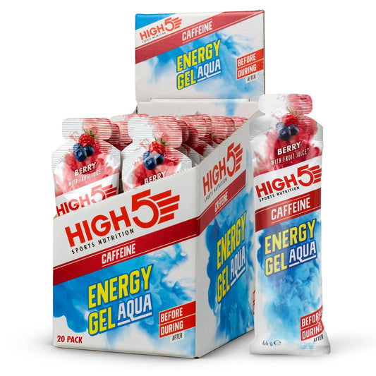 High5 ENERGY GEL Aqua Cafeïne (66g) Rode vruchten