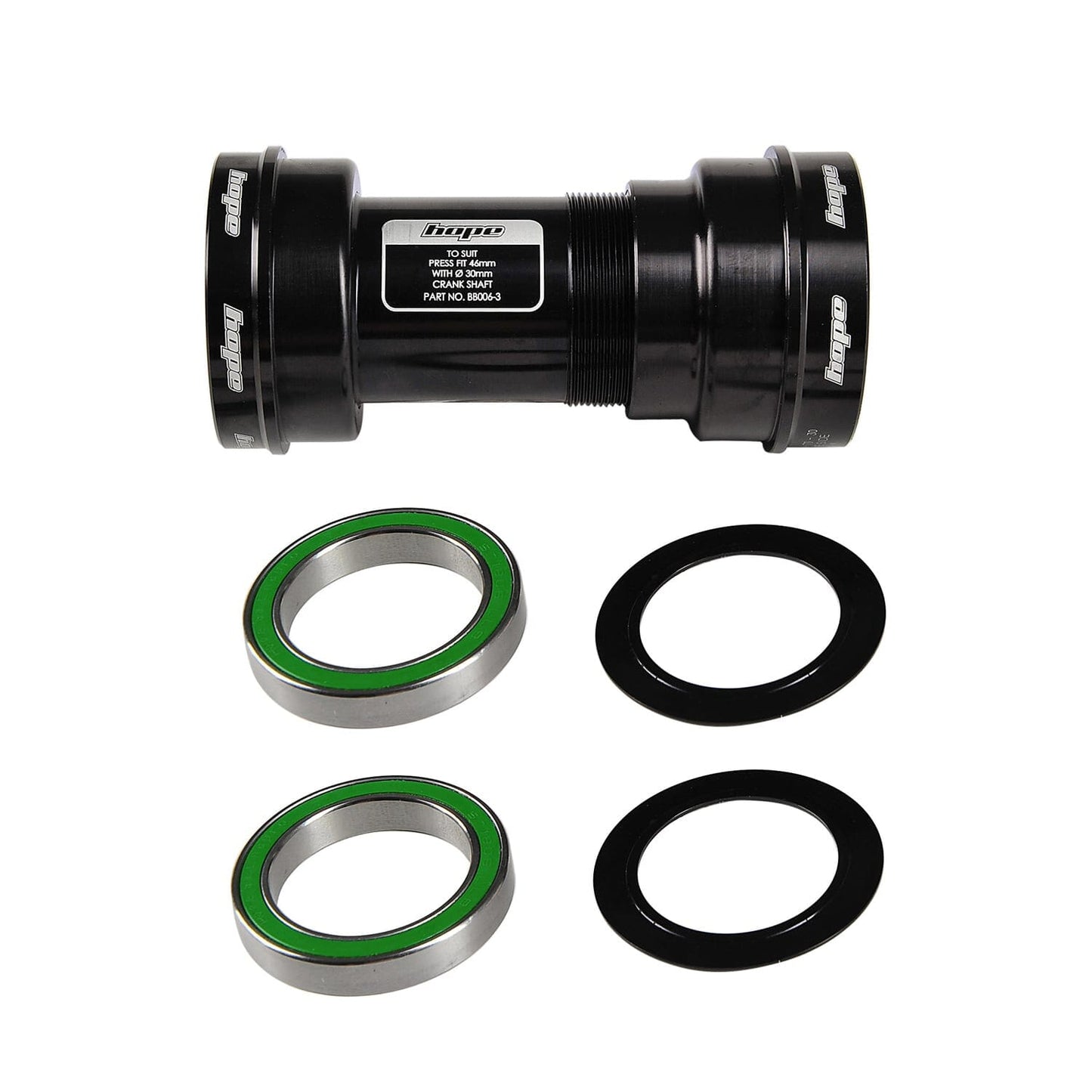 Boîtier de Pédalier HOPE PF30/46 68/73 mm Axe 30 mm #BBPF467330SSN