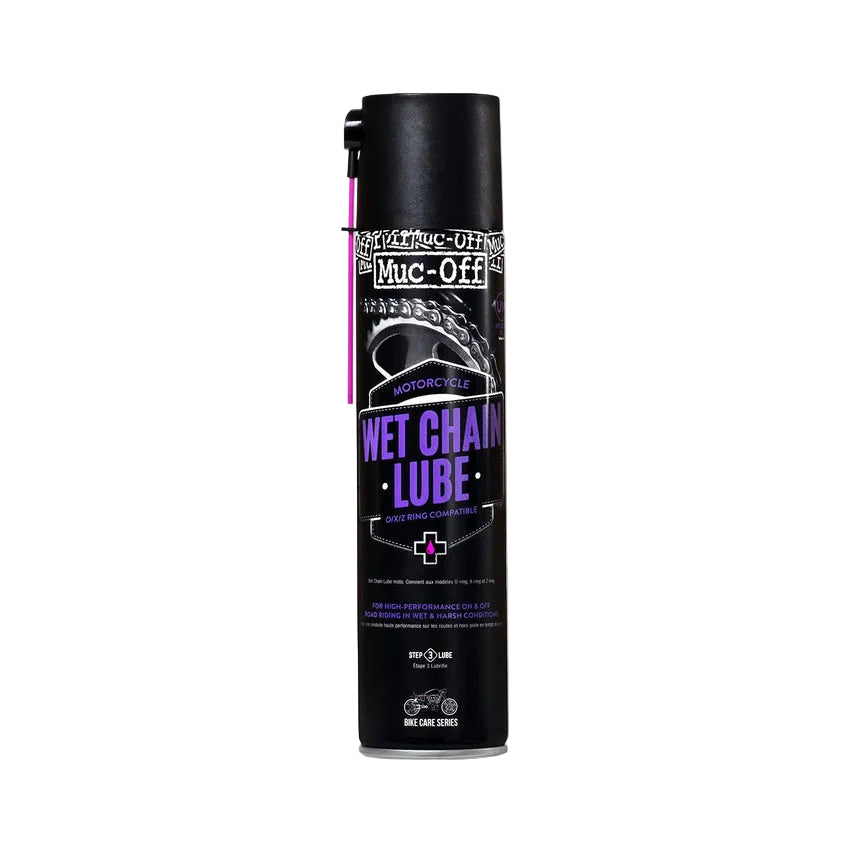 MUC-OFF WET WEATHER Ketting LUBE Alle Conditiespray (400 ml)