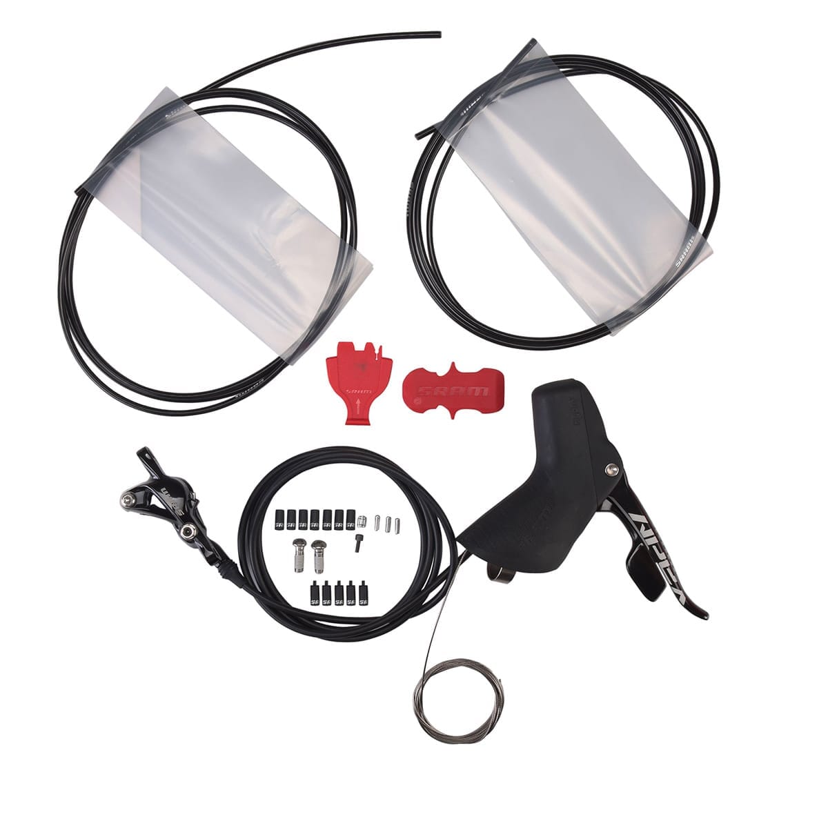 Paar SRAM APEX HRD 1x11 Post Mount Discless Hendels en Remklauwen