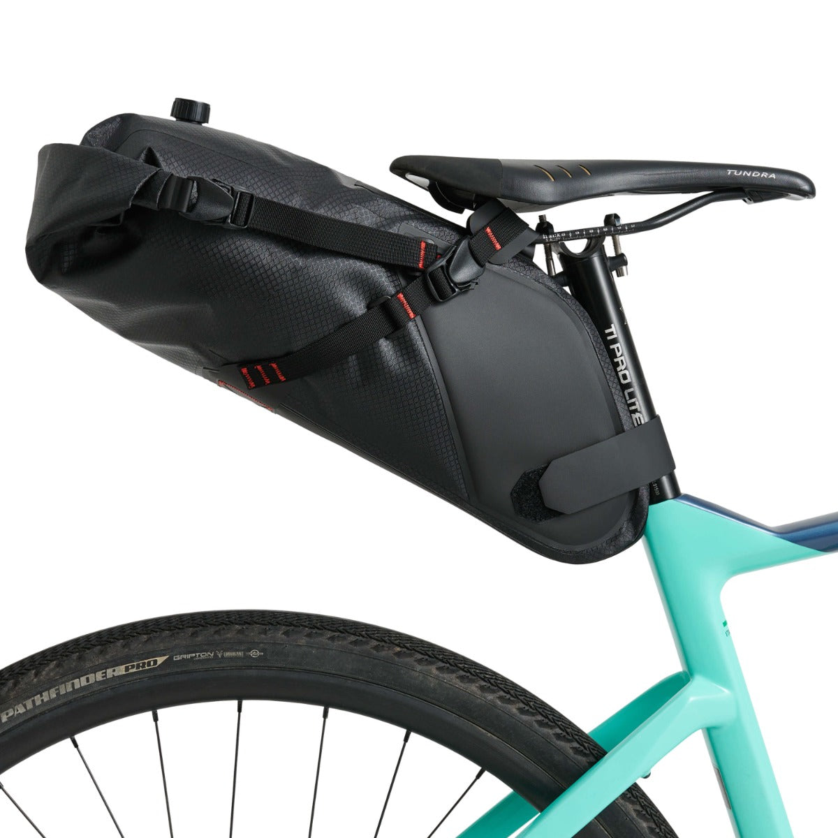 USWE ROLLTOP SADDLE BAG 9 L Zwart
