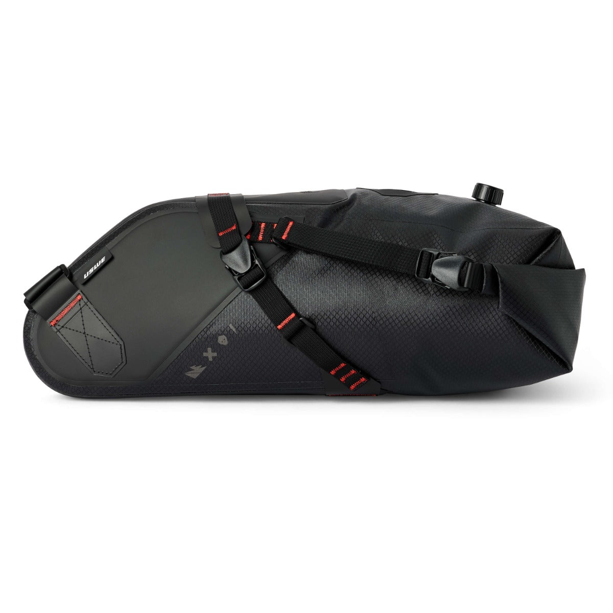 USWE ROLLTOP SADDLE BAG 9 L Zwart