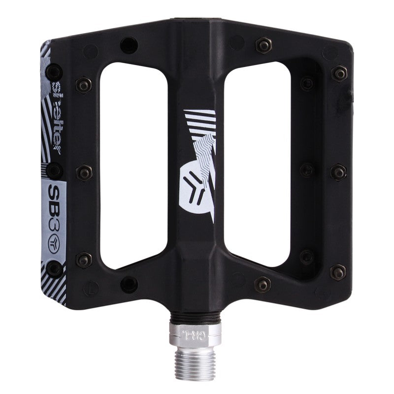 SB3 Shelter platte pedalen Zwart