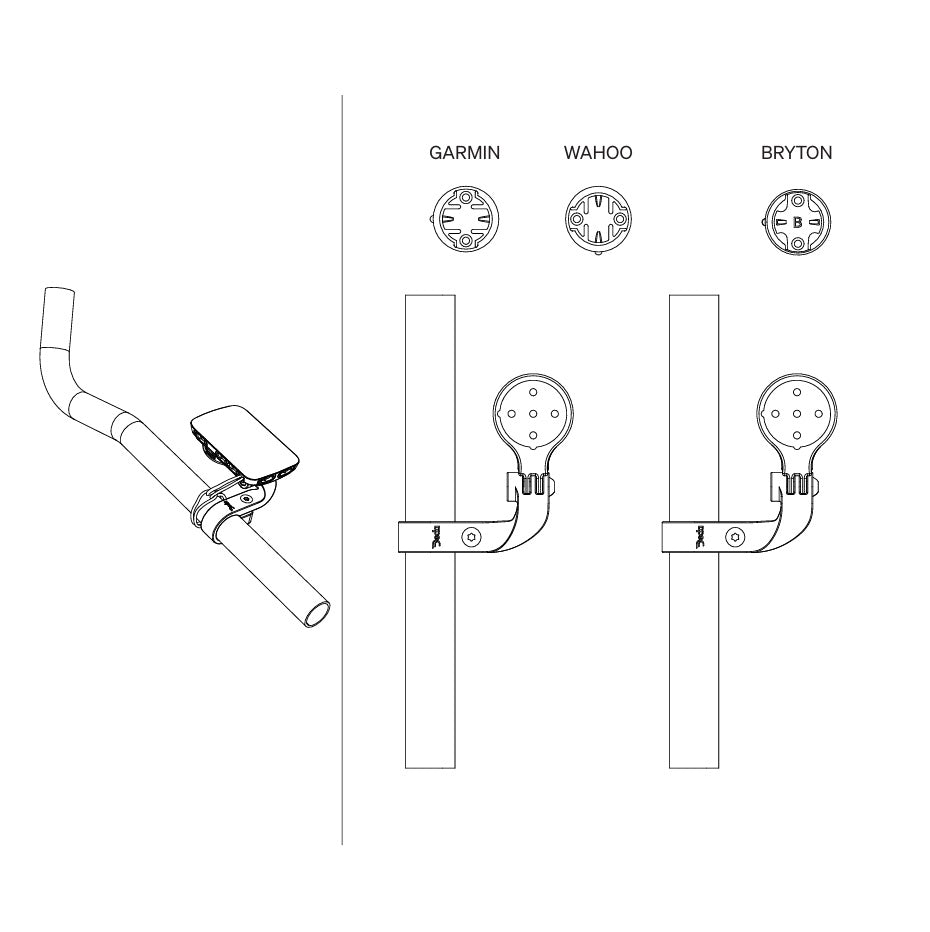 Support de GPS DEDA PARAMOUNT pour Extension 24mm