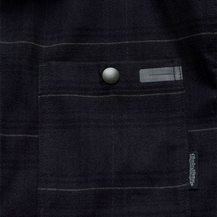 Technisch shirt TROY LEE GRIND DESIGNS FLANNEL PLAID Carbon