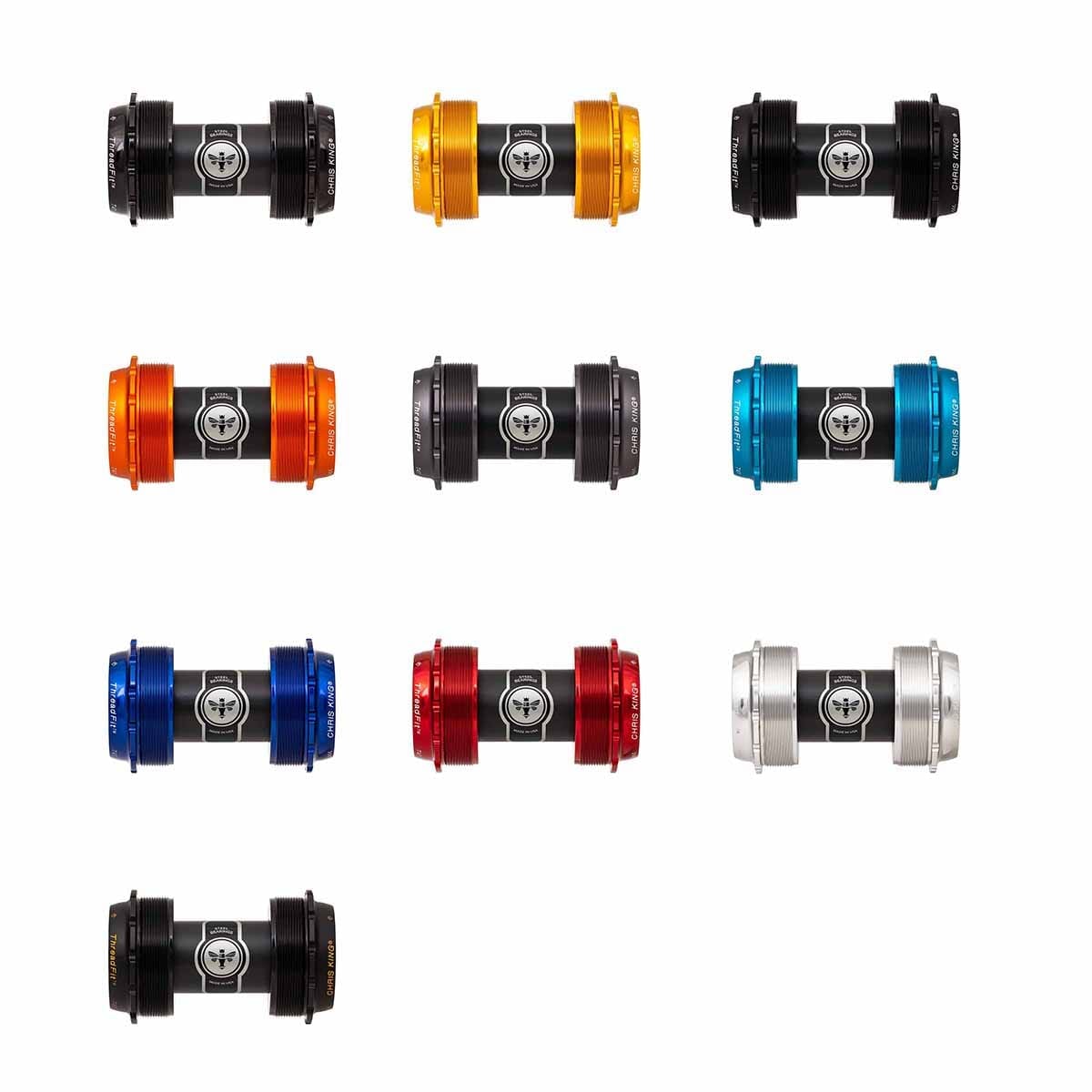 Boîtier de Pédalier CHRIS KING ThreadFit T47 24x 68/73 mm Gris