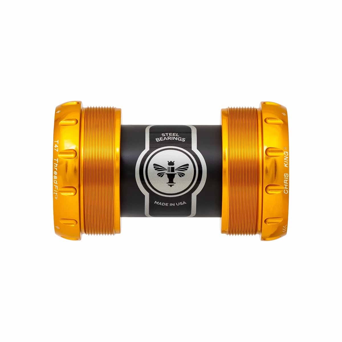 CHRIS KING ThreadFit T47 30x 68/73mm Gold crankstel