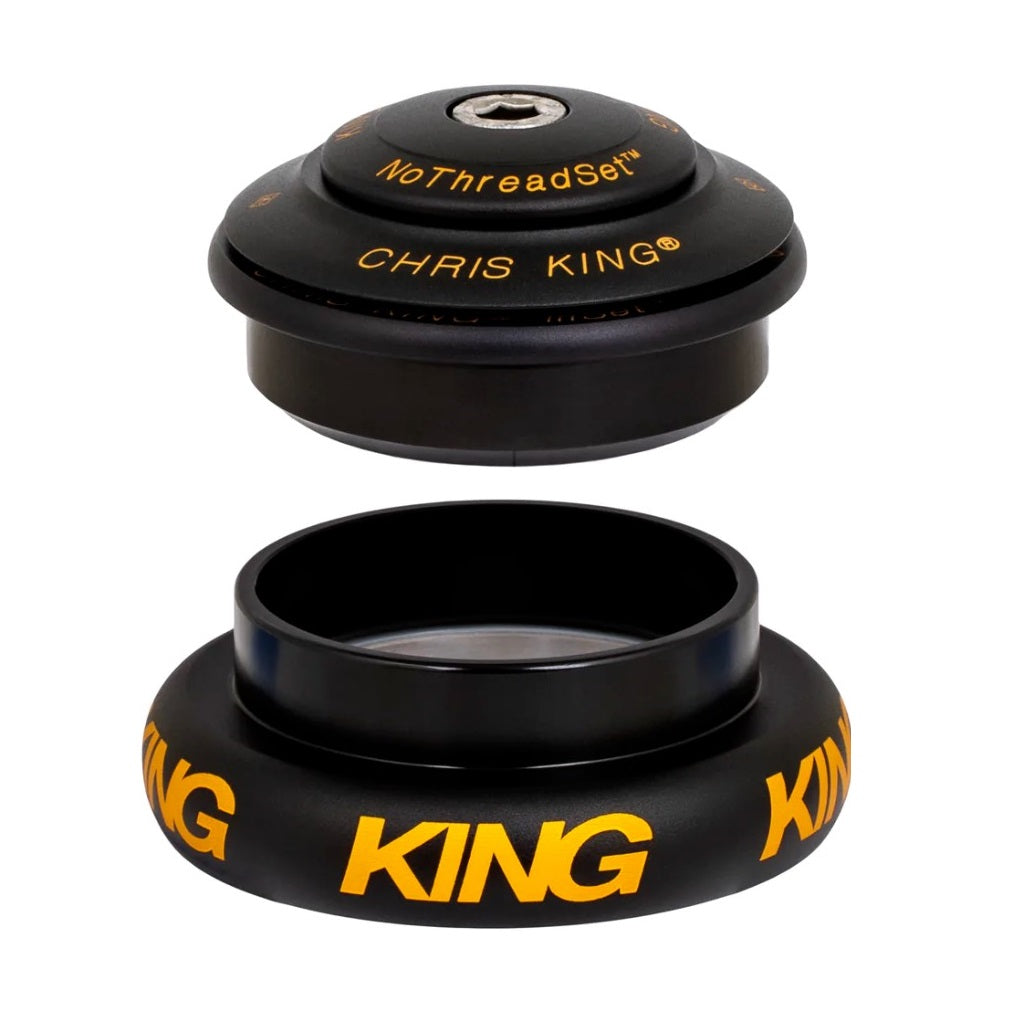 Semi-geïntegreerd / extern balhoofd CHRIS KING INSET 8 1"1/8-1"1/4 ZS44/EC44 Zwart/Goud