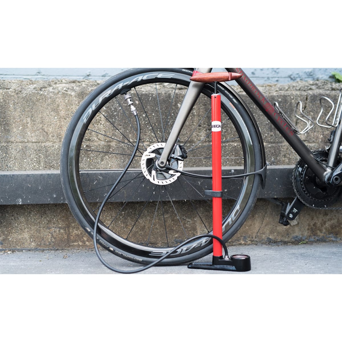 SILCA PISTA Voetpomp Rood