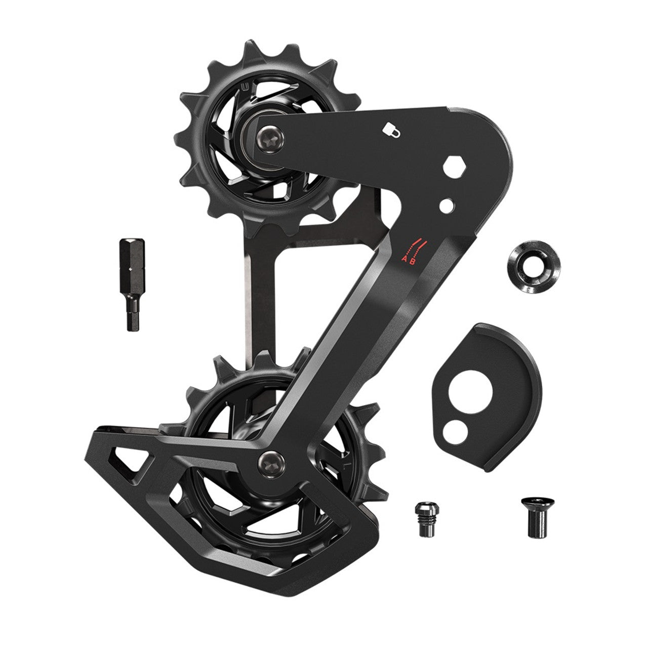 SRAM XO/XX/XX-SL T-TYPE EAGLE AXS Derailleurkooi en wieltjes