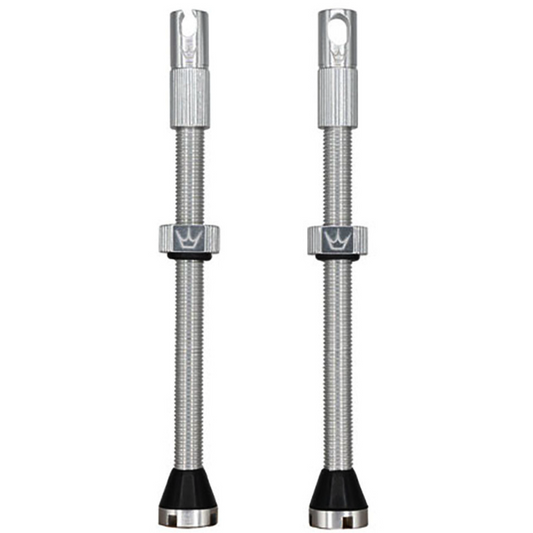 Valves Tubeless PEATY'S x Chris King MK2 Presta 80 mm (x2) Argent