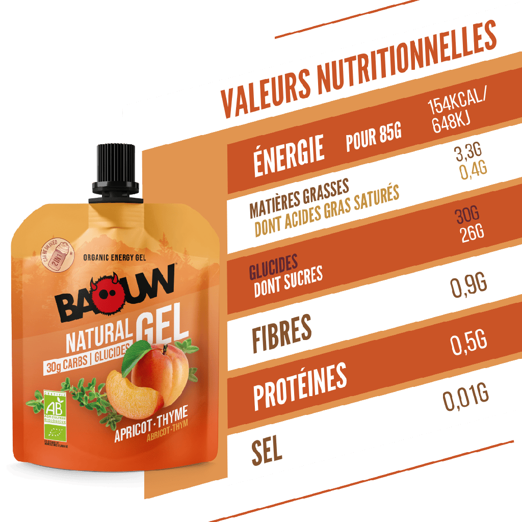 Gel Énergétique BAOUW BIO Abricot-Thym (85g)