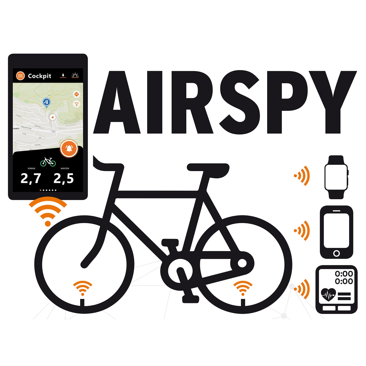 Digitale drukregelaar SKS Germany AIRSPY Presta (x2)