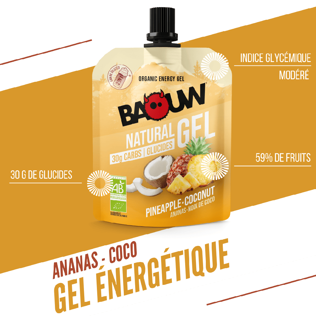 BAOUW Biologische Ananas/Kokosnoot Energiegel (85g)