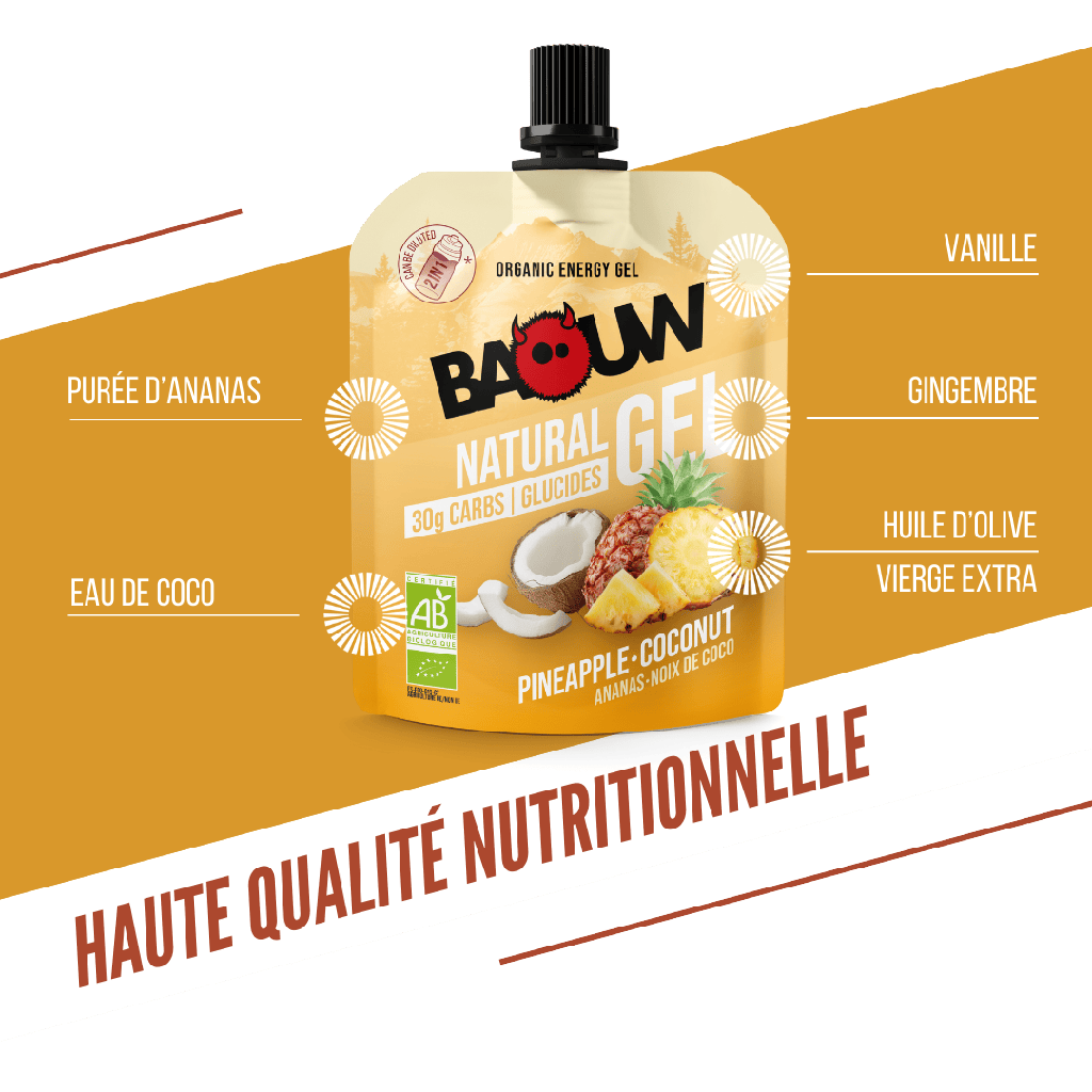 BAOUW Biologische Ananas/Kokosnoot Energiegel (85g)