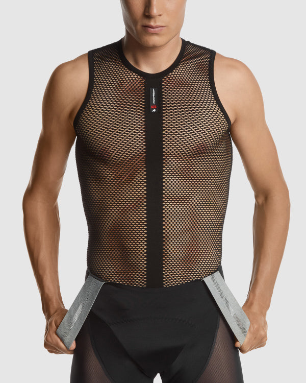 ASSOS Technisch ondergoed SKIN LAYER SUPERLEGER Mouwloos Zwart
