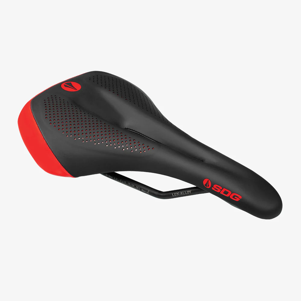 SDG ALLURE V2 Dameszadel Lux-Alloy Rails Zwart/Rood