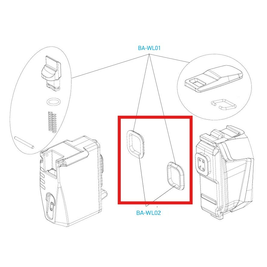 CAMPAGNOLO BATTERIJ GASKETS voor WRL derailleurs