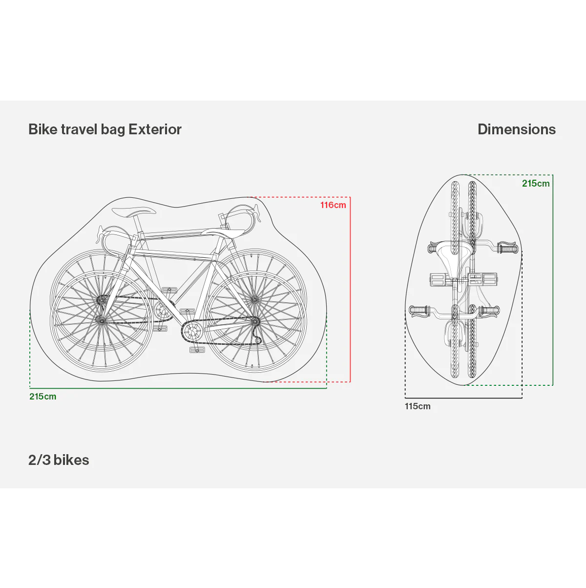 Beschermhoes voor fietsdrager BUDS CAR BIKE RACK AND RAIN COVER 2/3 Bikes