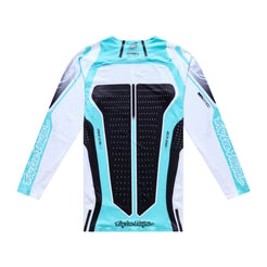 Maillot TROY LEE DESIGNS SPRINT ULTRA PROTON Manches Longues Blanc/Bleu