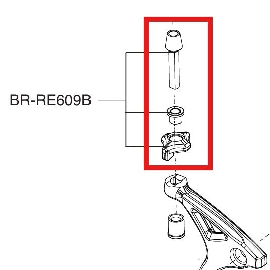 Stelschroef voor remklauw CAMPAGNOLO SUPER RECORS / RECORD 12V Zwart