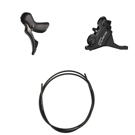 Levier Gauche et Etrier Avant SHIMANO CUES U6030 Double Flatmount Sans Disque