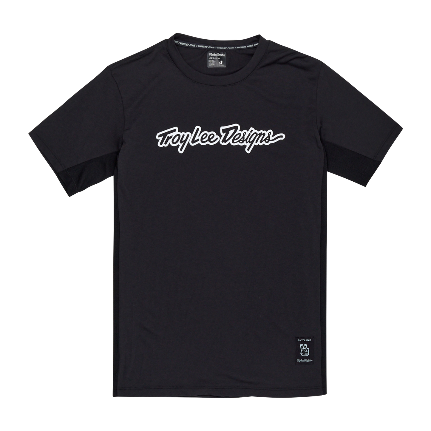 TROY LEE DESIGNS SKYLINE RIDE TEE SIGNATURE Jersey Korte Mouw Zwart 2025