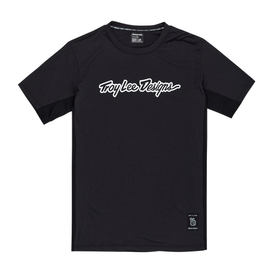 Maillot TROY LEE DESIGNS SKYLINE RIDE TEE SIGNATURE Manches Courtes Noir 2025