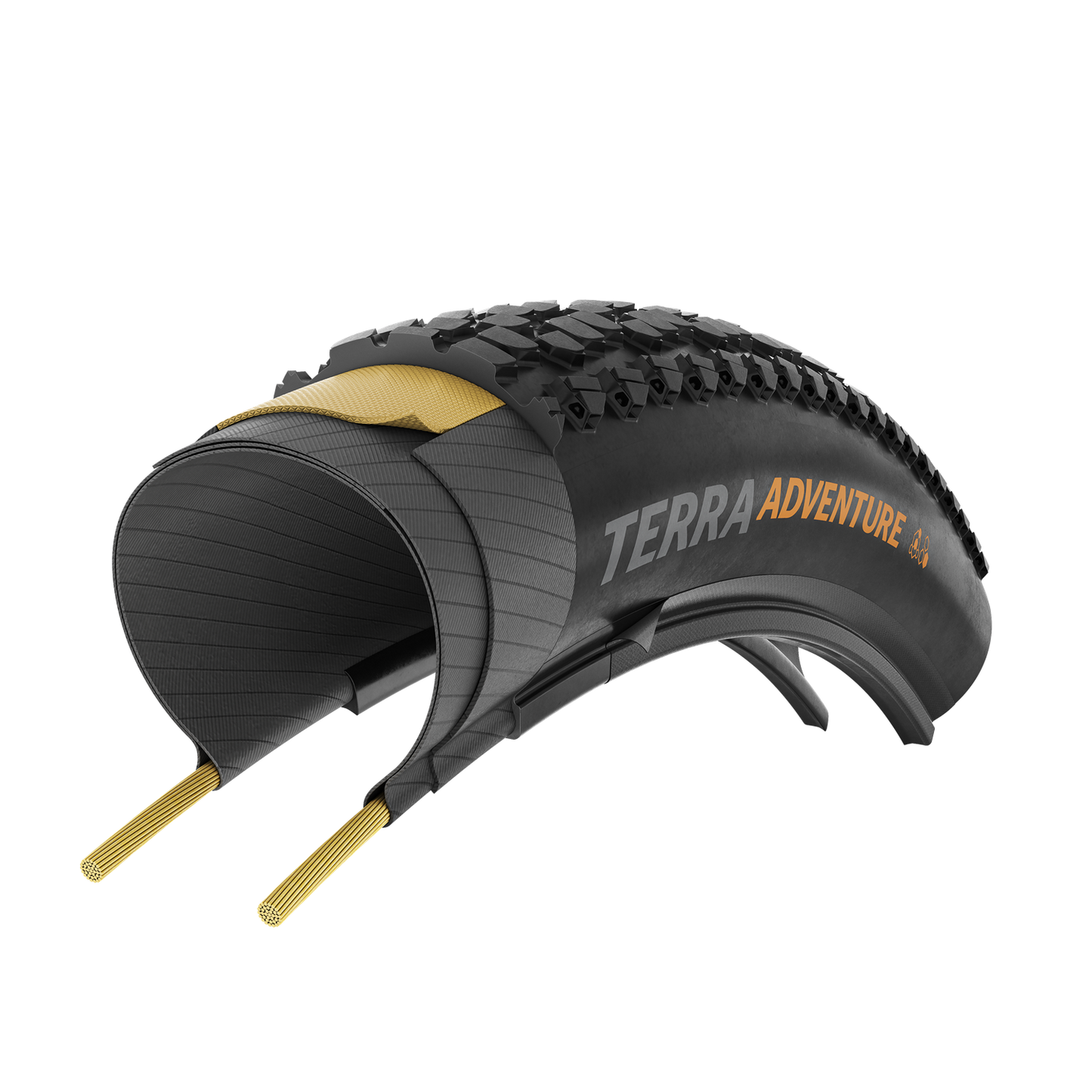 Pneu CONTINENTAL TERRA ADVENTURE TRAIL GRIP 700x45c Tubeless Ready Noir Reflex