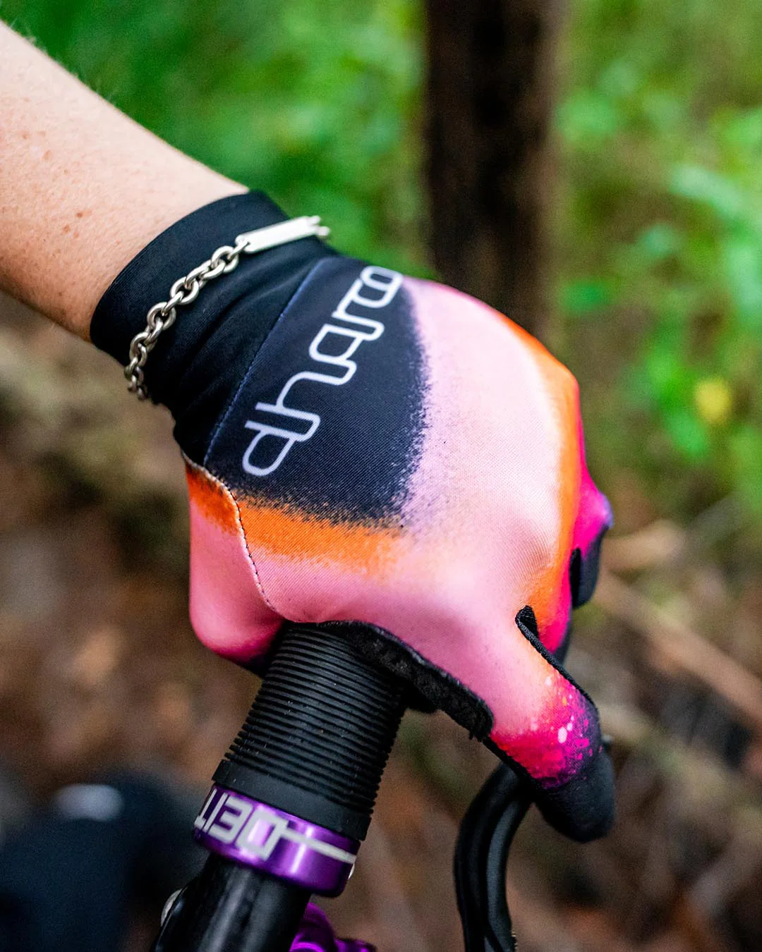 DHARCO Trail FIREBIRD Vrouwenhandschoenen Zwart/Coraal
