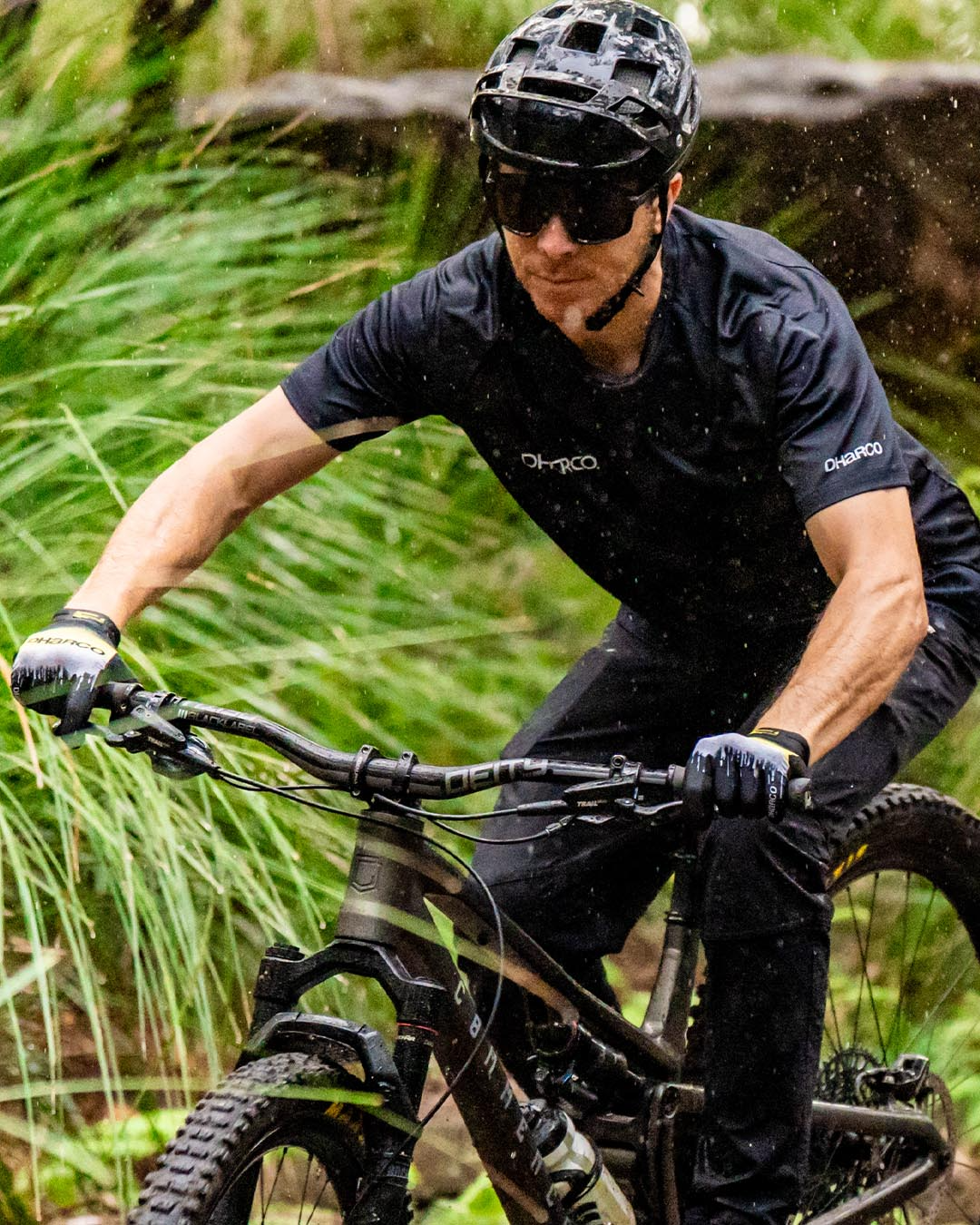 DHARCO ACID RAIN Handschoenen Zwart/Geel