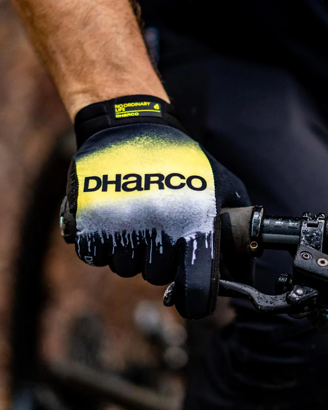 DHARCO ACID RAIN Handschoenen Zwart/Geel