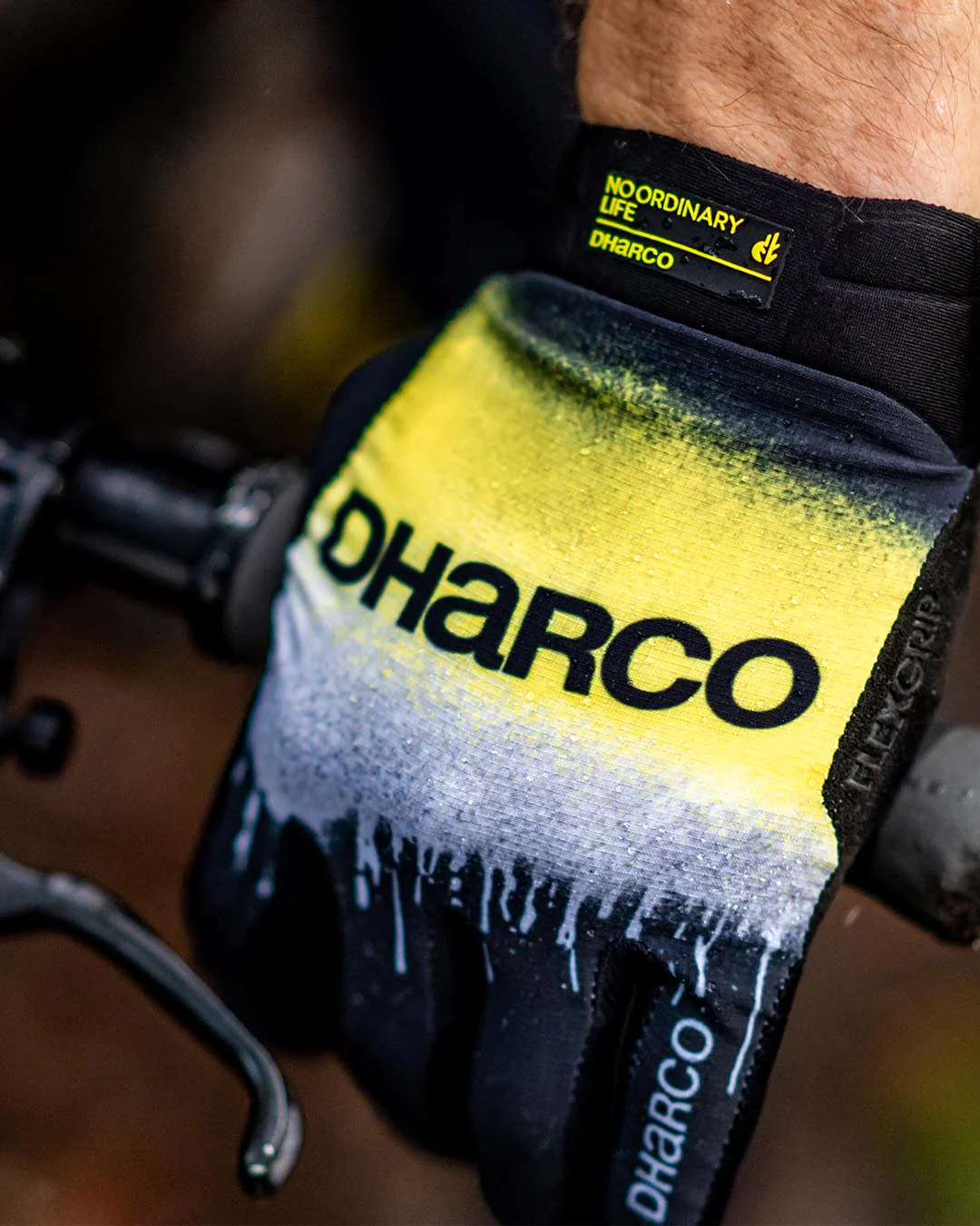 DHARCO ACID RAIN Handschoenen Zwart/Geel
