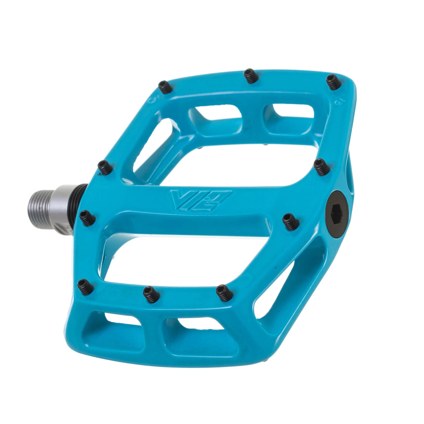 DMR V12 vlakke pedalen Blauw