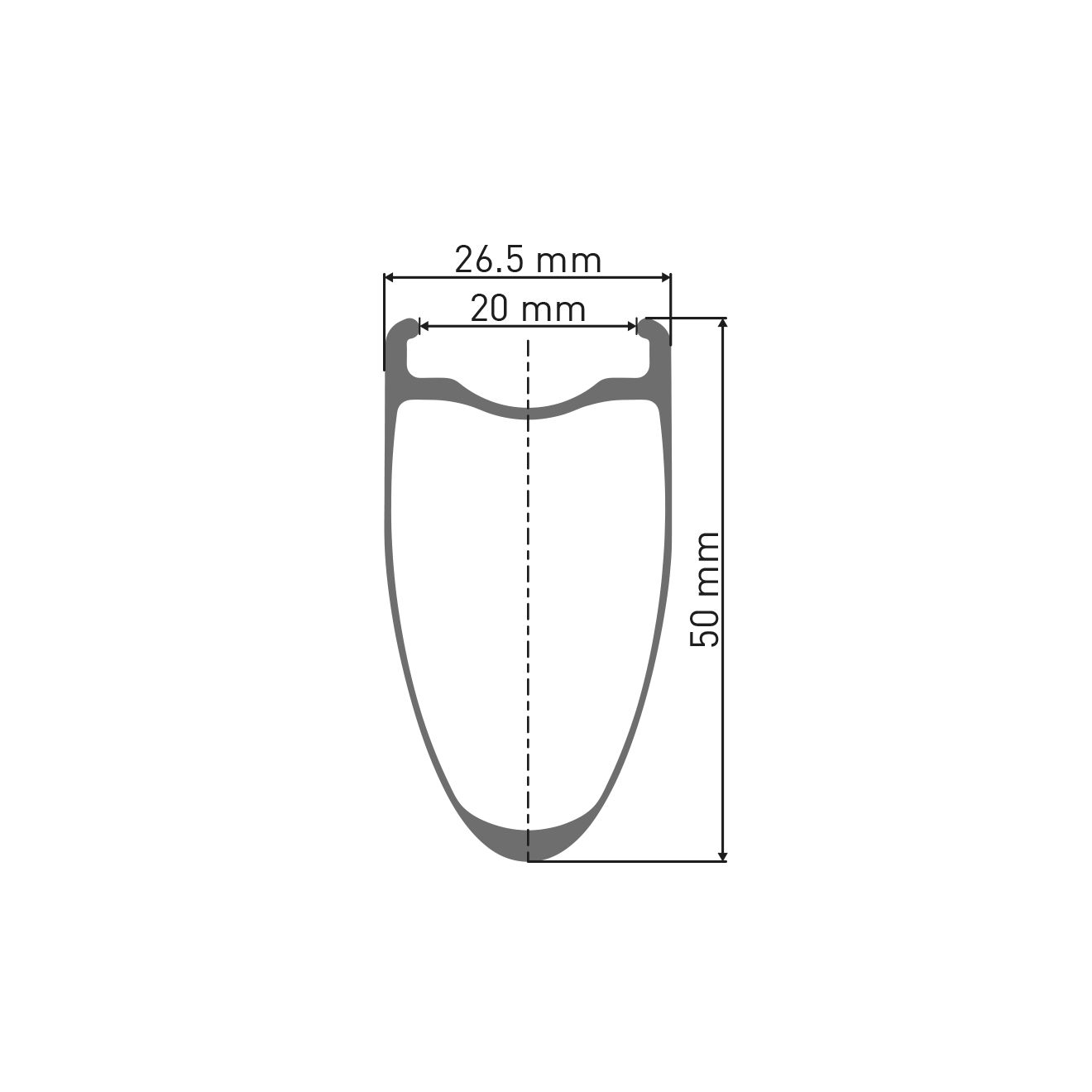 Roue Arrière DT SWISS ARC 1100 DICUT WTS SPO 50 DISC Tubeless Ready (Center Lock)